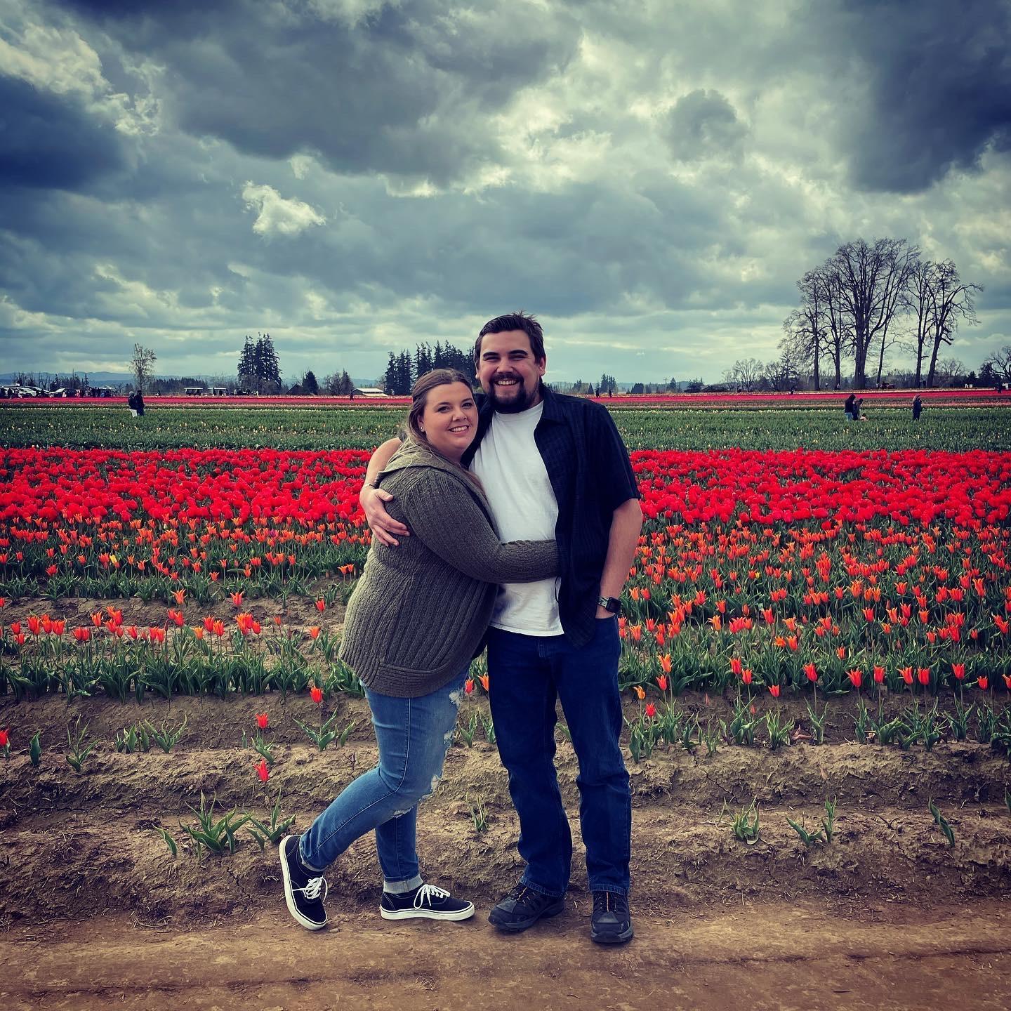 The "YES" day! Perfect day for the first time at the Tulip fields.