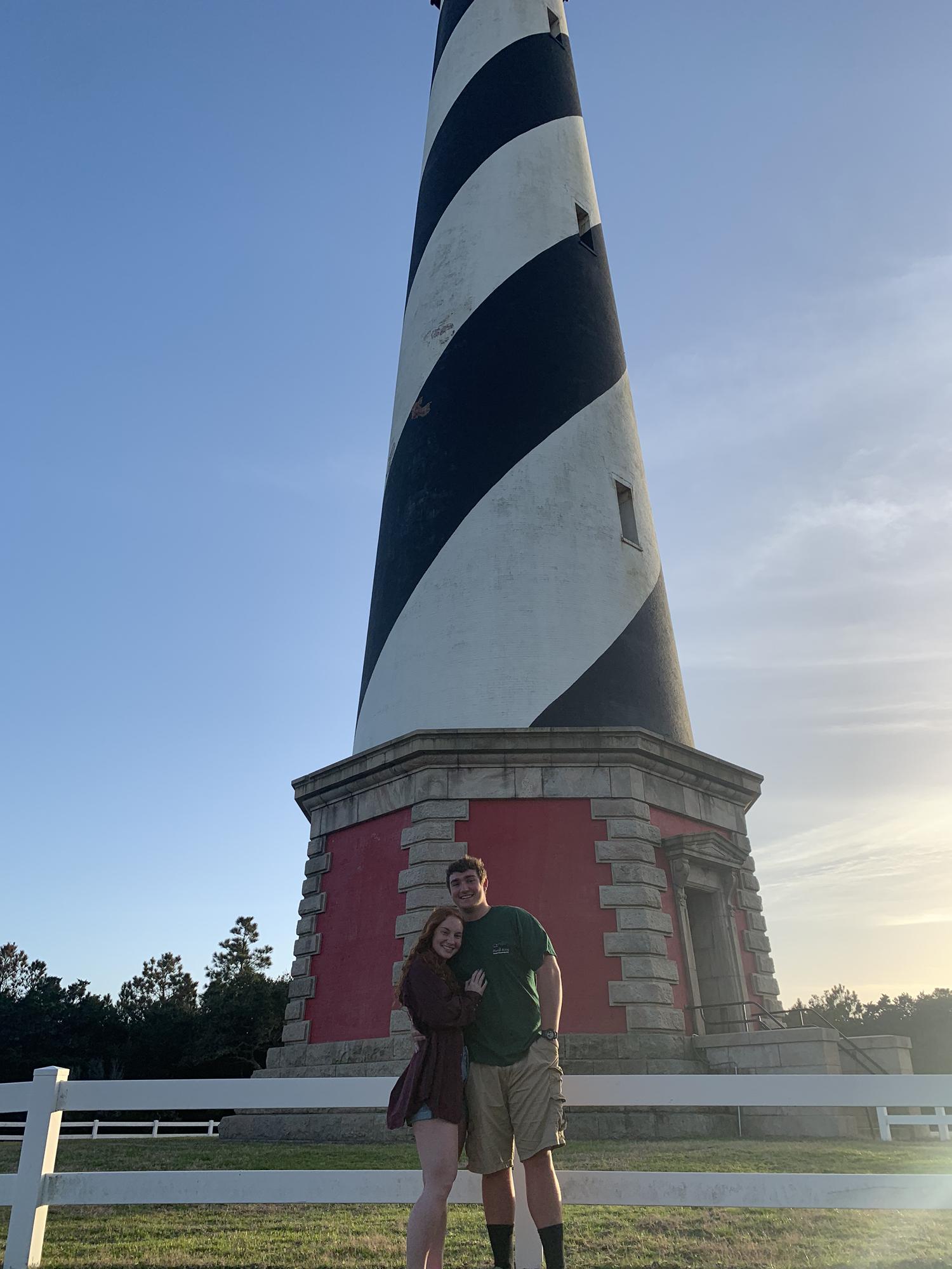 The first time we visited the Hatteras lighthouse in the Outer Banks - and a year later is where Ethan proposed!