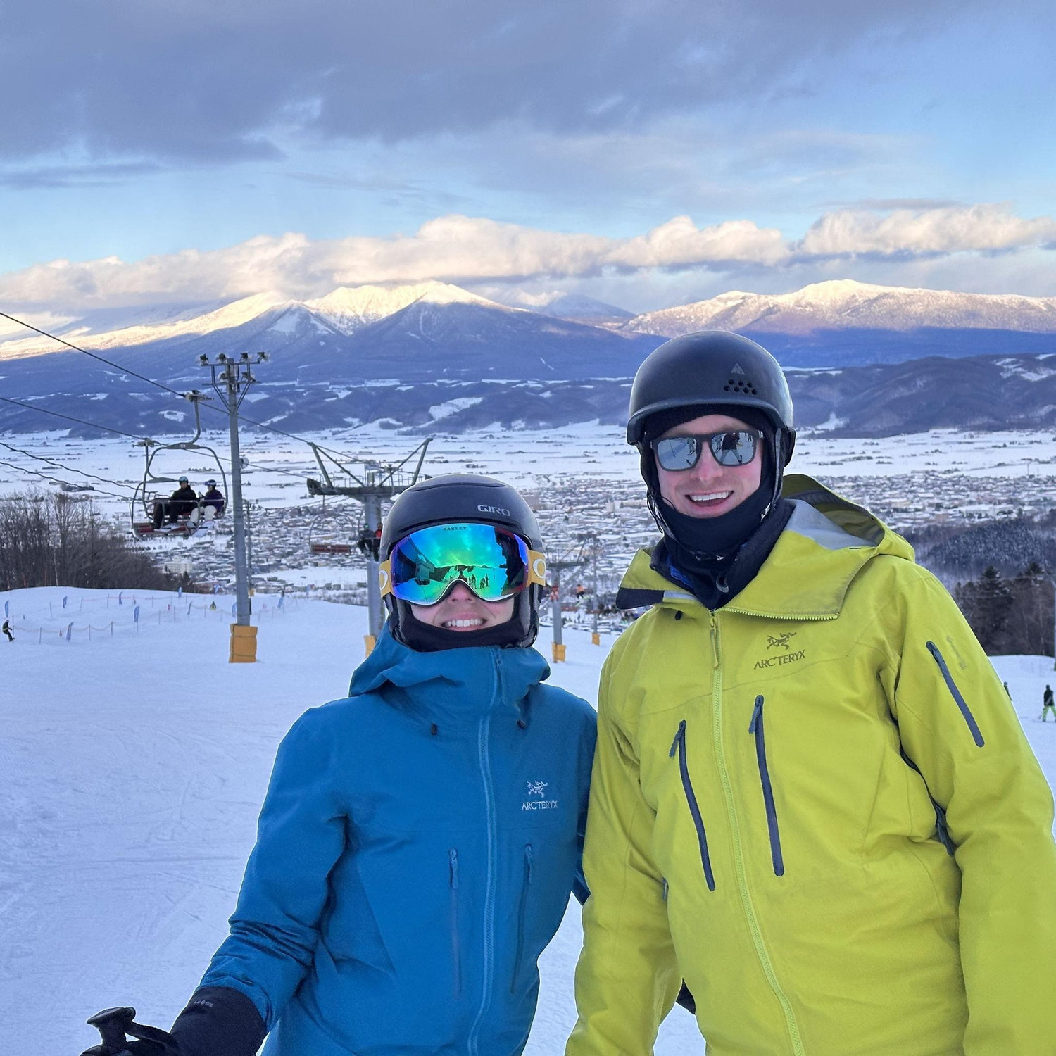 Skiing in Japan.