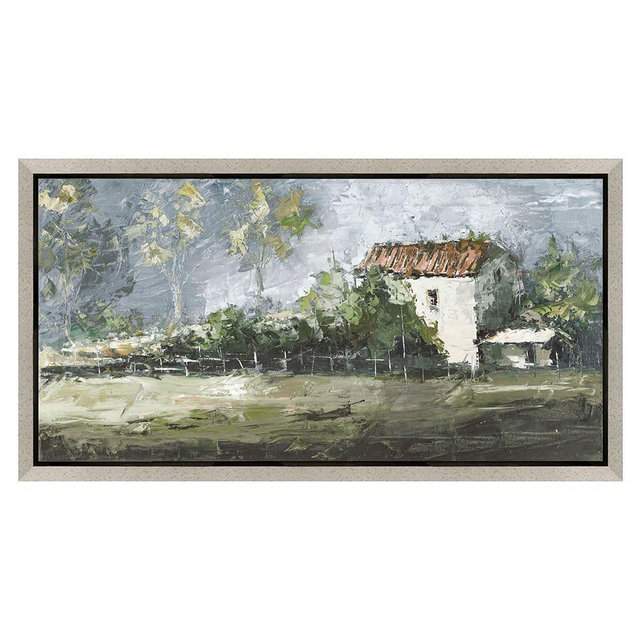 Country Estate, 15"X8", Framed Print