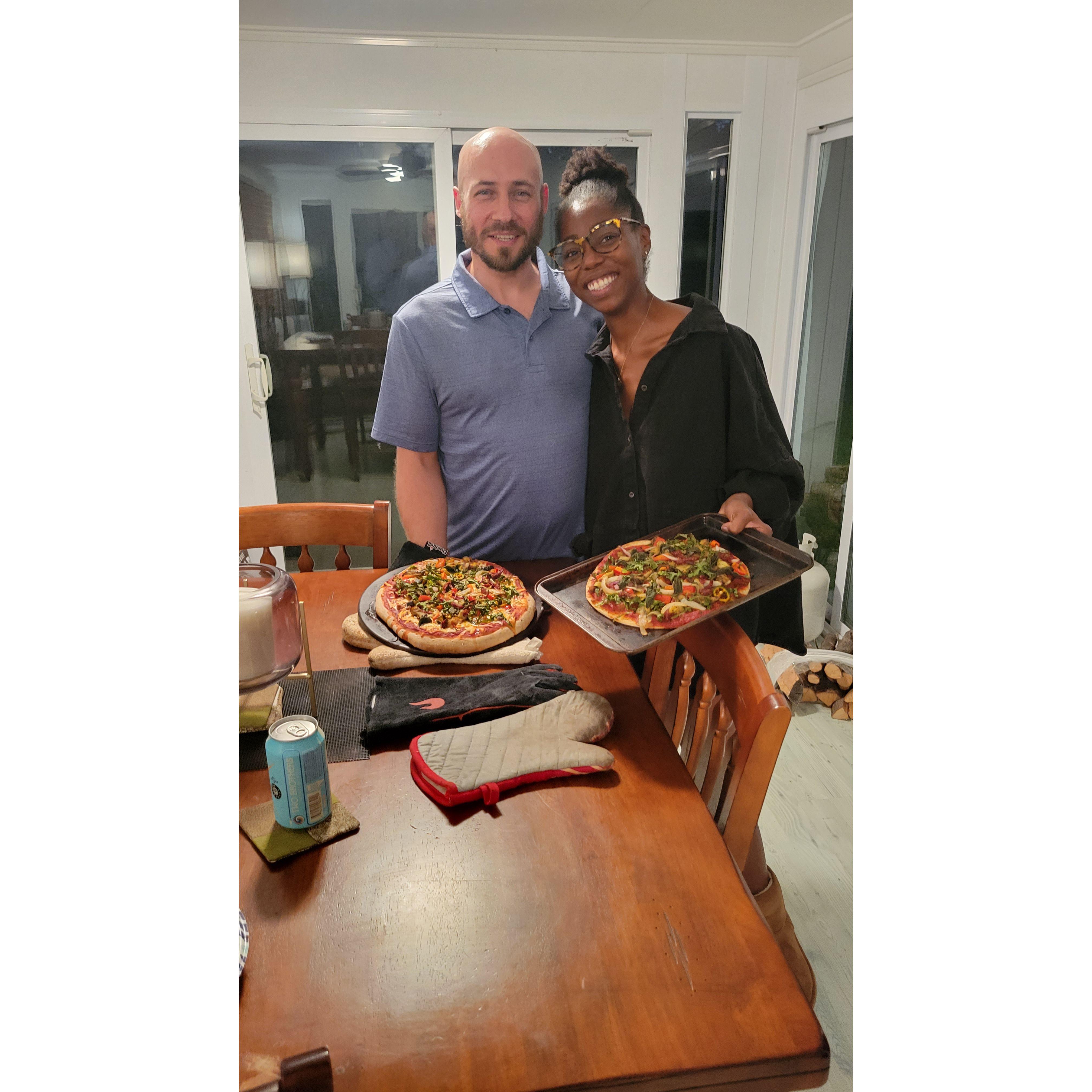 Our pizza powers combined :)