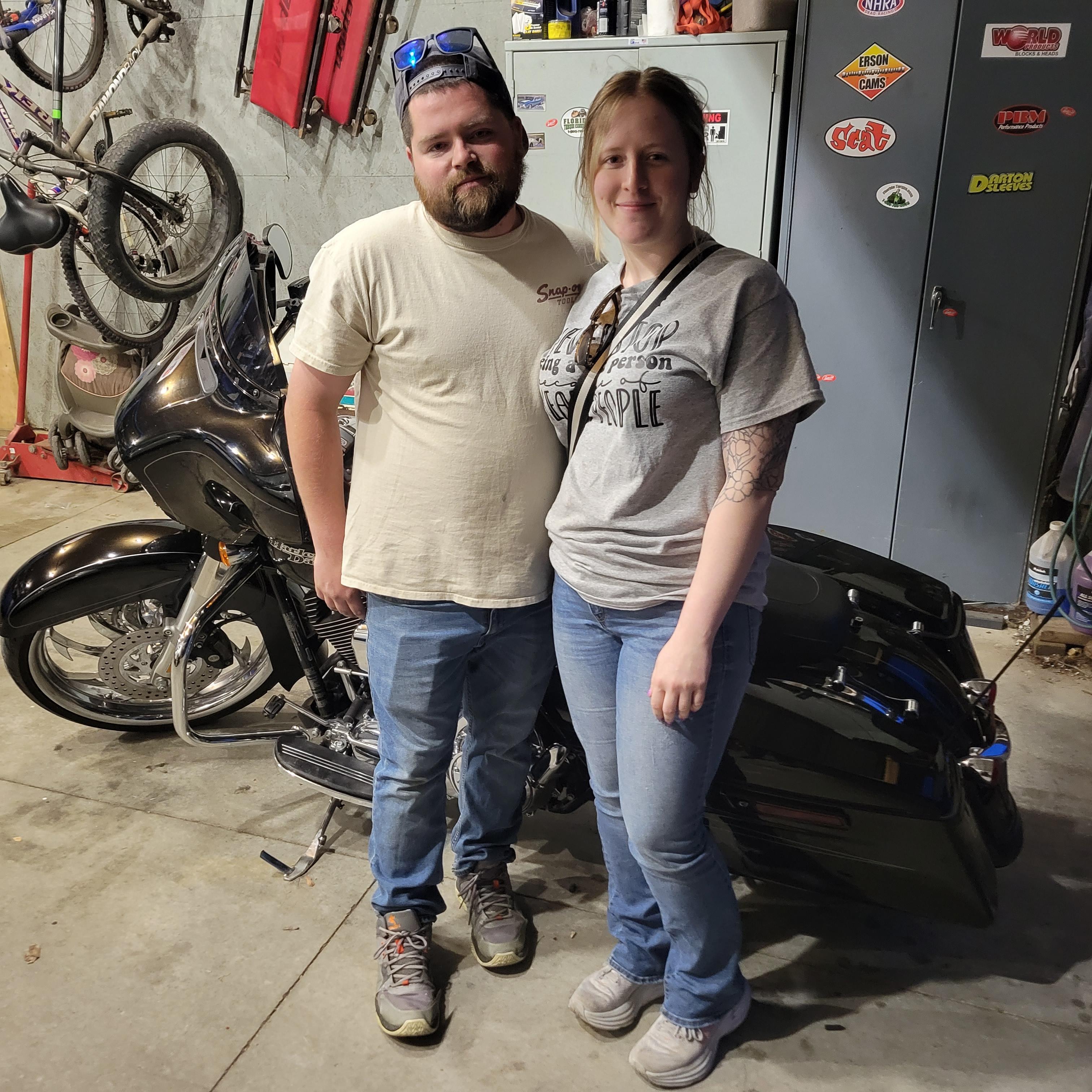 Our last ride on the bike we had our first date on.