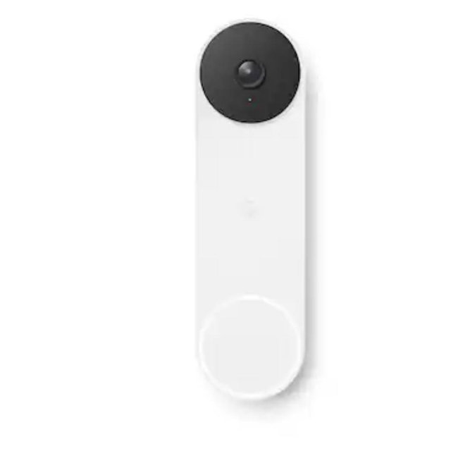 Google - Nest Wi-Fi Video Doorbell - Battery Operated - Snow