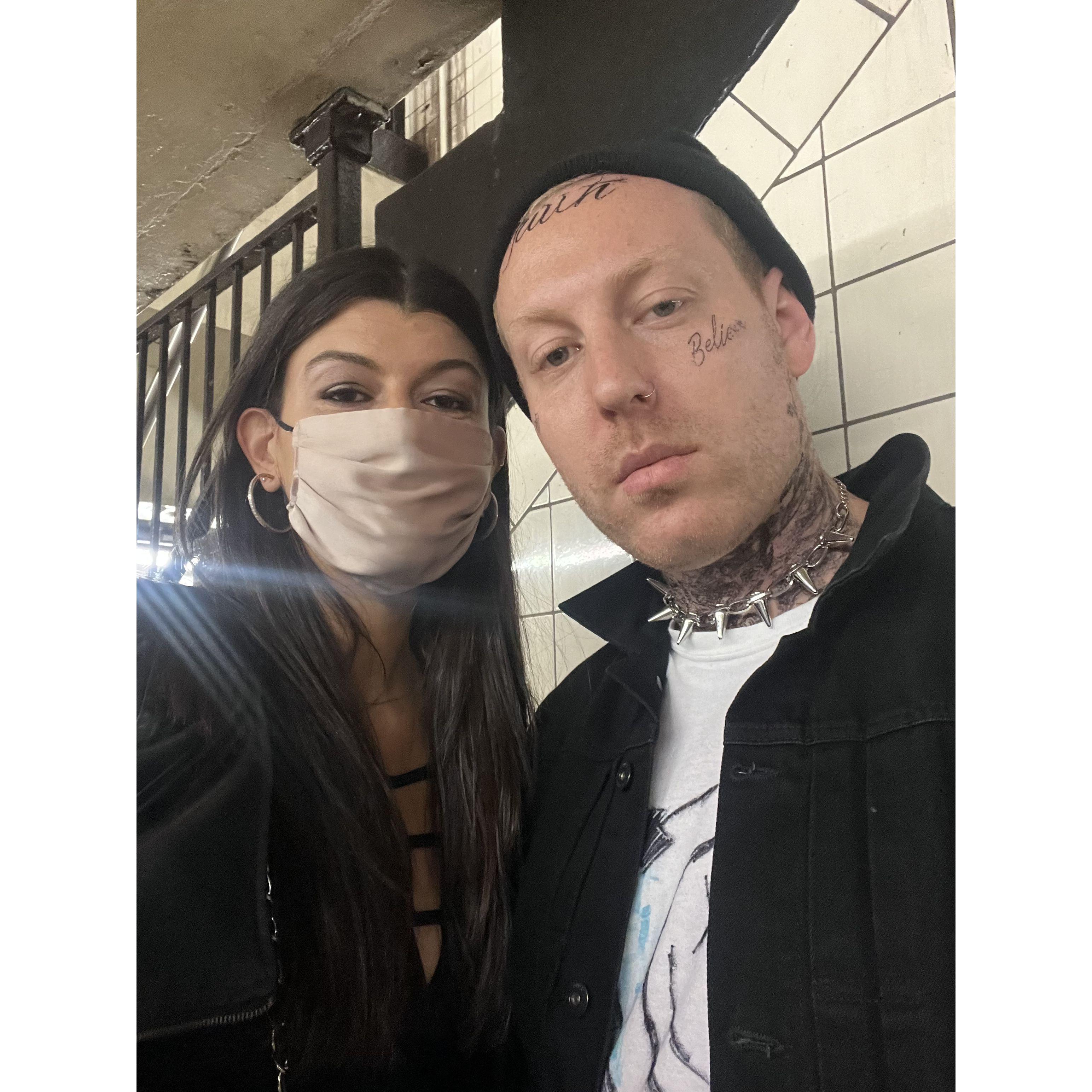 Kourtney Kardashian and Travis Barker for Halloween.