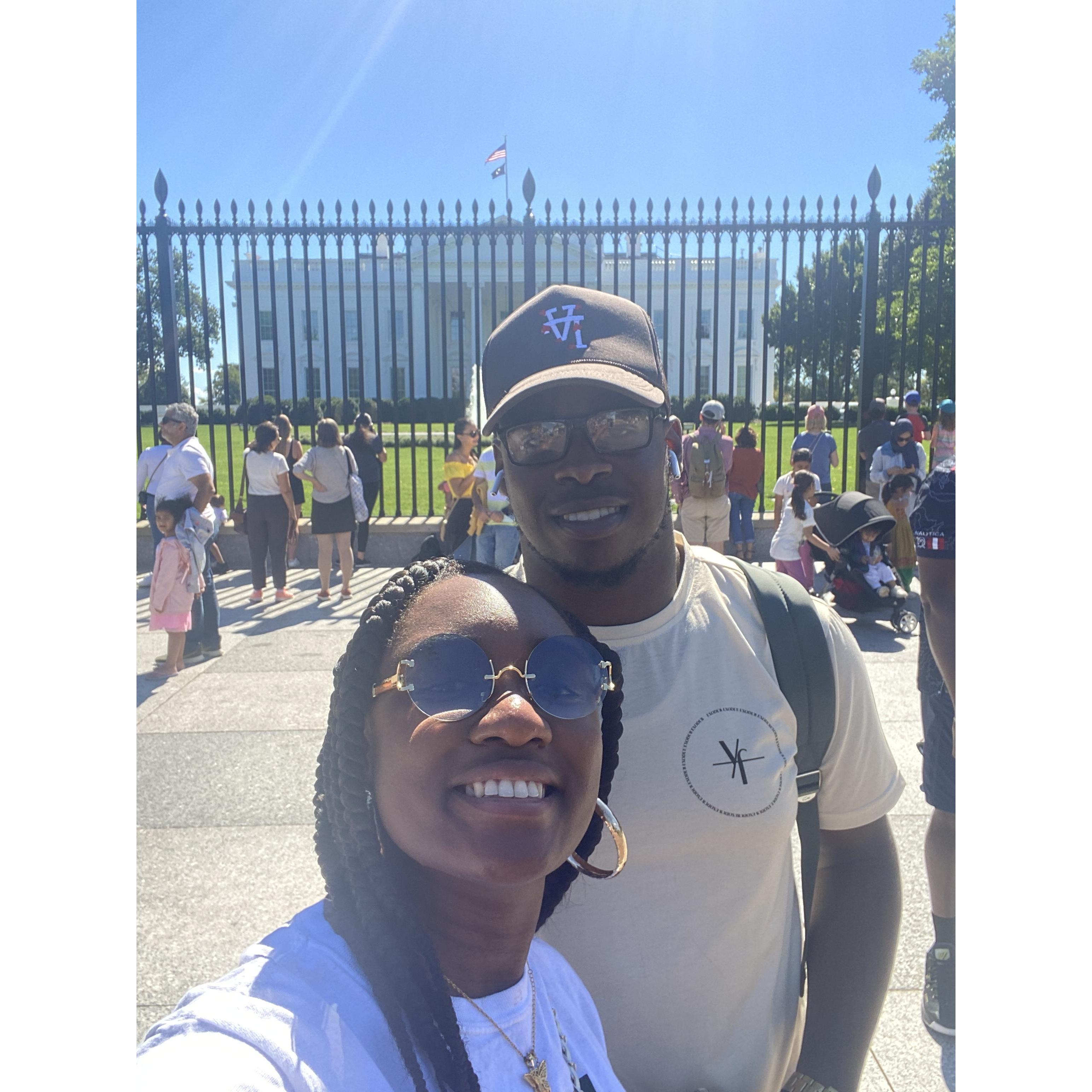 Washington D.C trip in front of the White House!