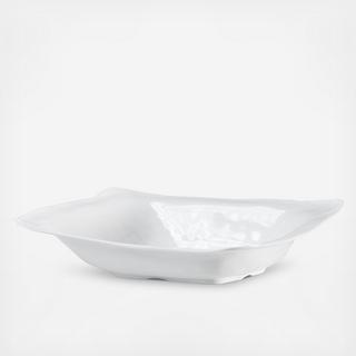 Ruffle Rectangle BPA Free Melamine Serving Bowl