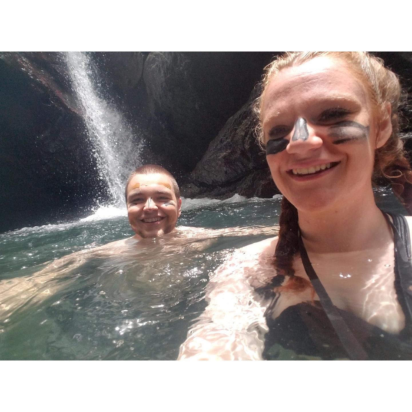 A waterfall in Puerto Rico, our first real "adult" vacation. (2017)