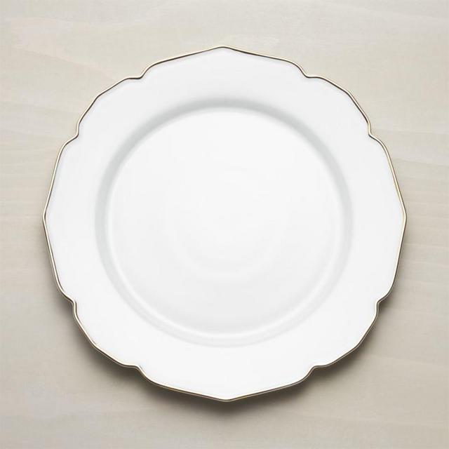 Savannah Charger Plate with Gold Rim