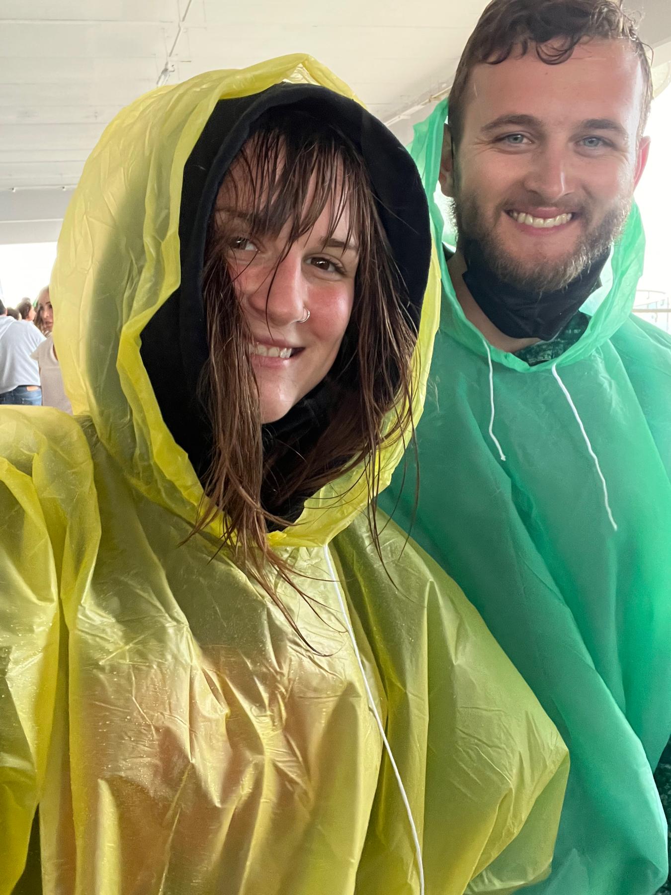 Taking the ferry from Playa Del Carmen to Cozumel! It was a little wet outside 😂