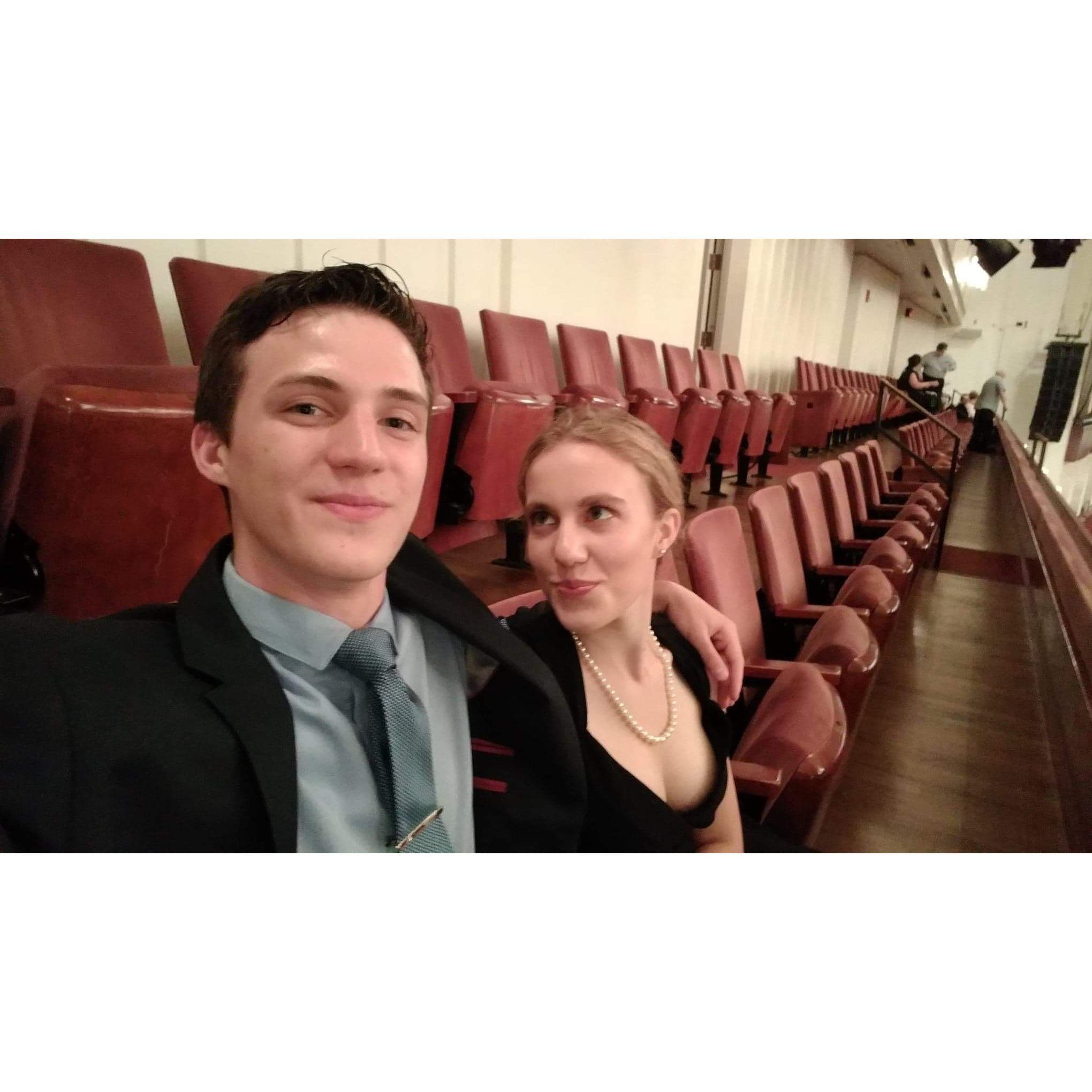 We went to the symphony for our sixth month anniversary!