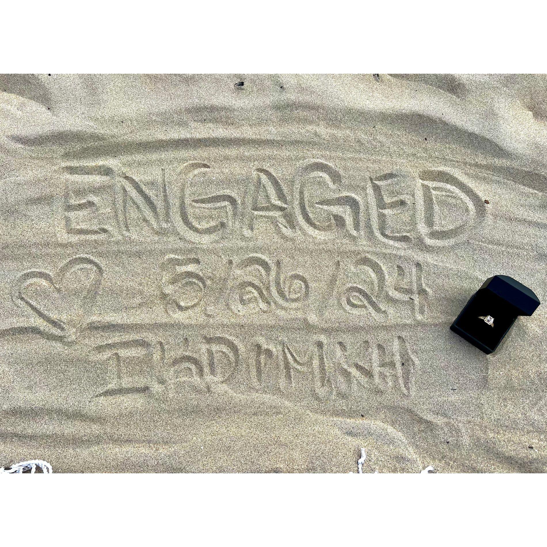 Our engagement trip in San Diego / LA. This was taken at Venice Beach!