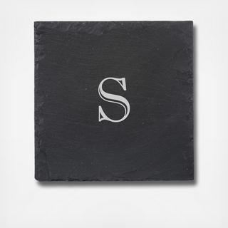 Monogram Light Grey Slate Cutting and Serving Board