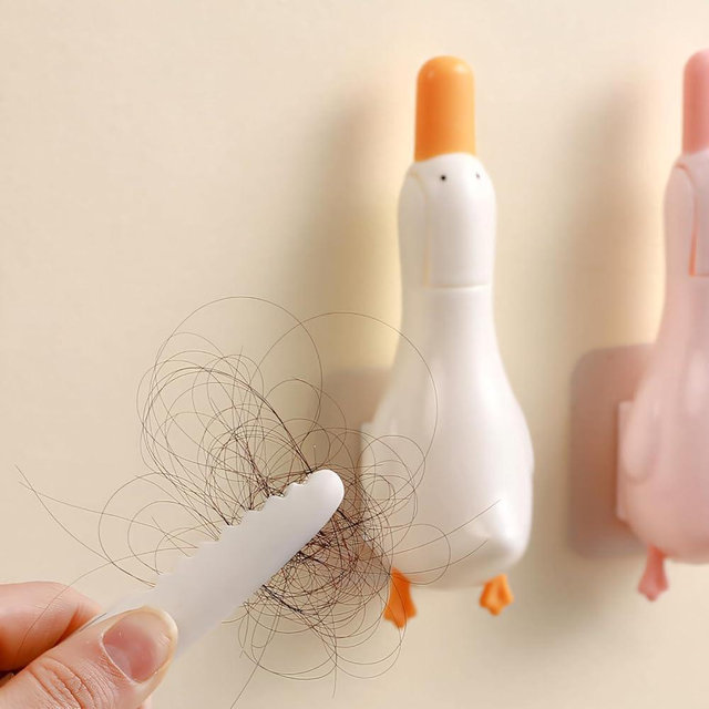2025 New Cute Duck Hair Catcher Clip, Multifunctional Bathroom Cleaner, Mini Sink Strainer and Hair Remover Tool, Hygienic Drain Cleaning Gadget for Shower, Kitchen, Easy Install