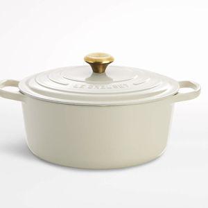 Le Creuset CREAM 7.25-Qt. Round Dutch Oven | Crate & Barrel