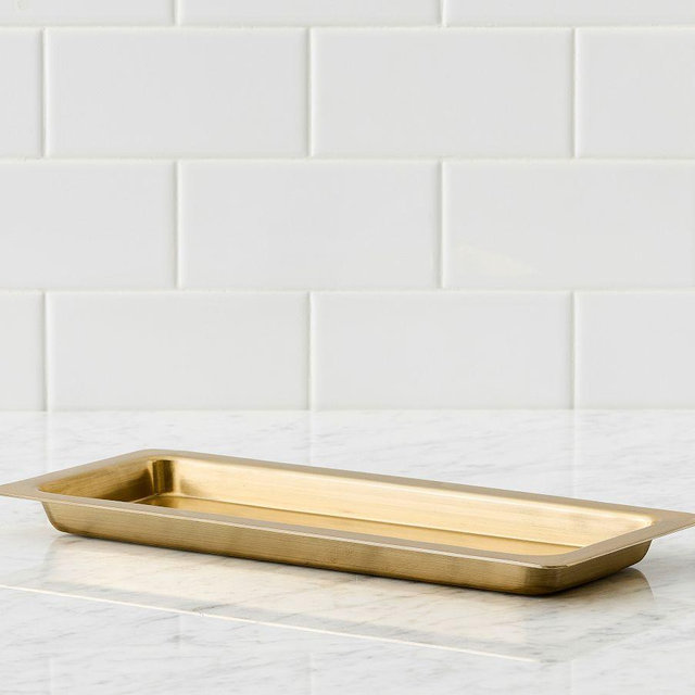 Garrett Tray, Brushed Brass