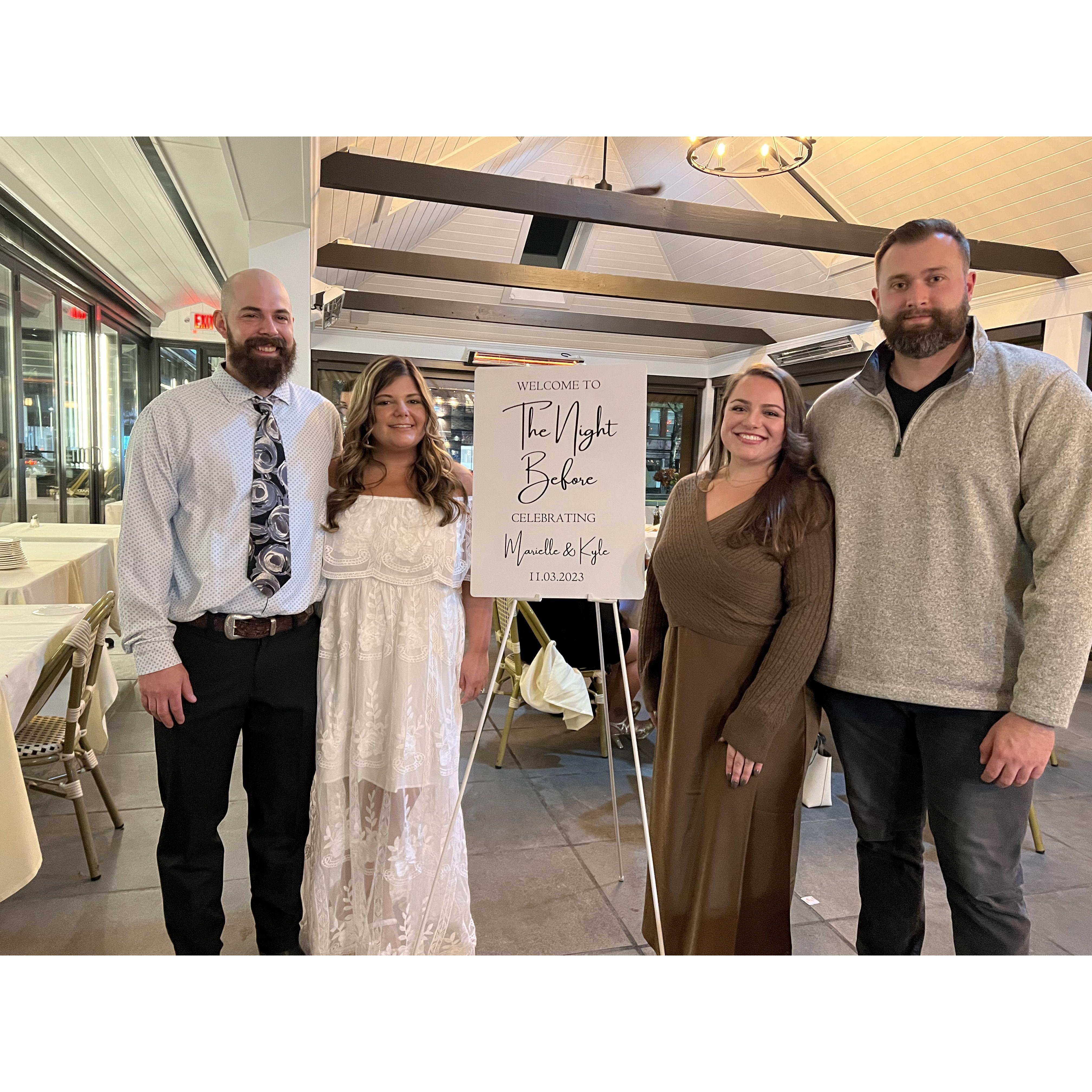 Mar and Kyle's rehersal dinner ~ November 2023