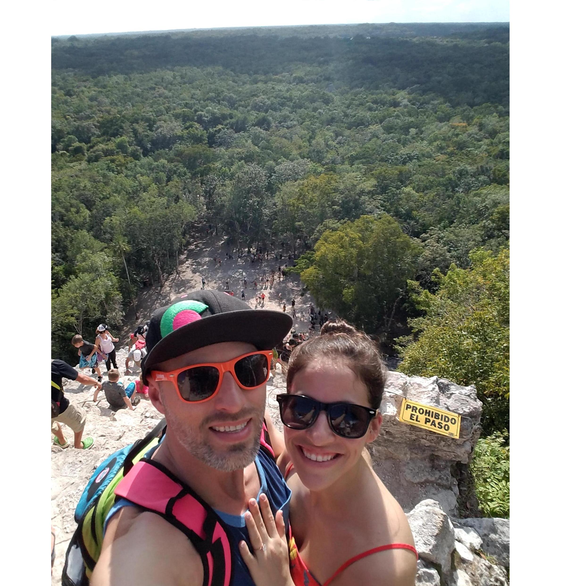 From the top of the Coba Ruins in Mexico in December 2018.