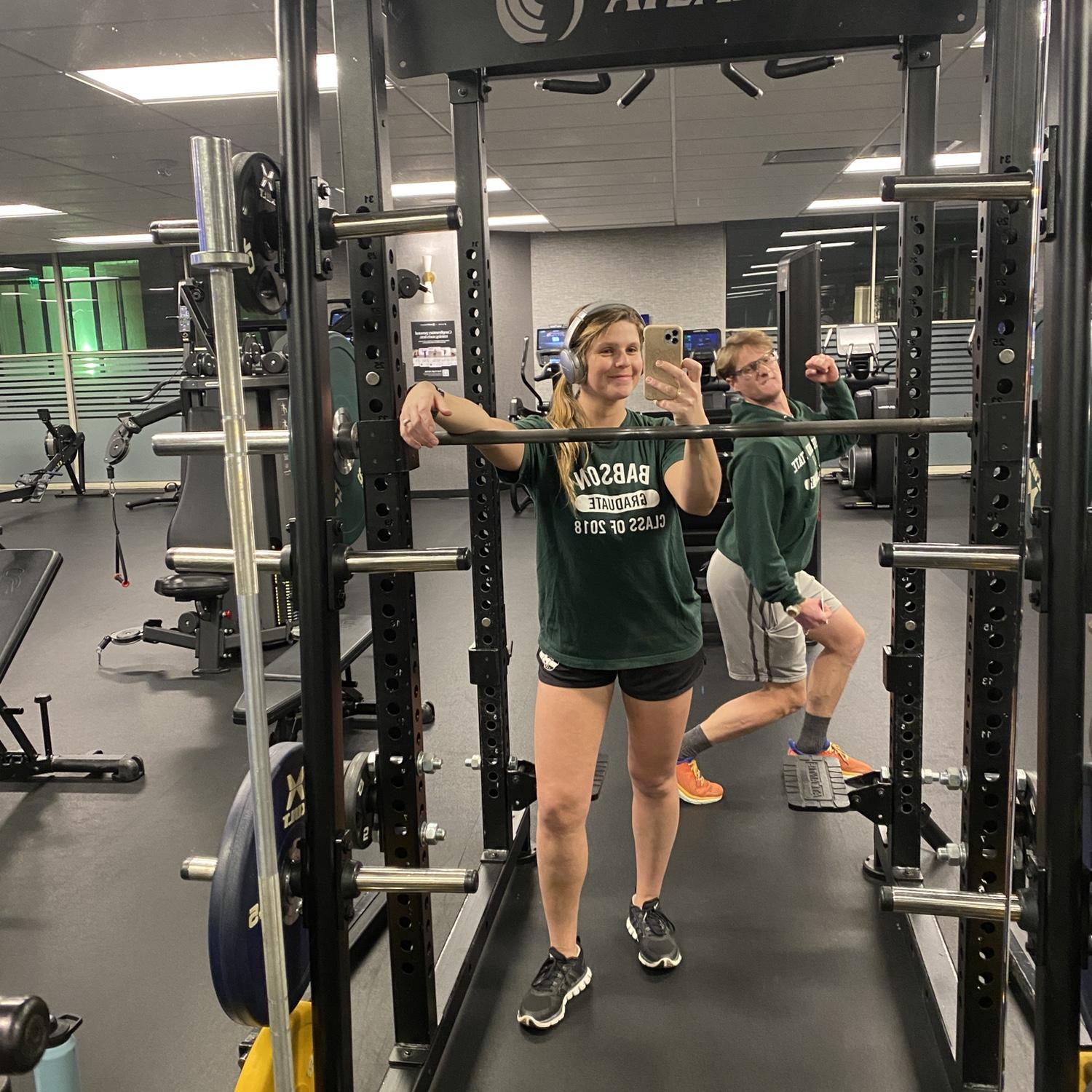 Working out together is one of our favorite hobbies!