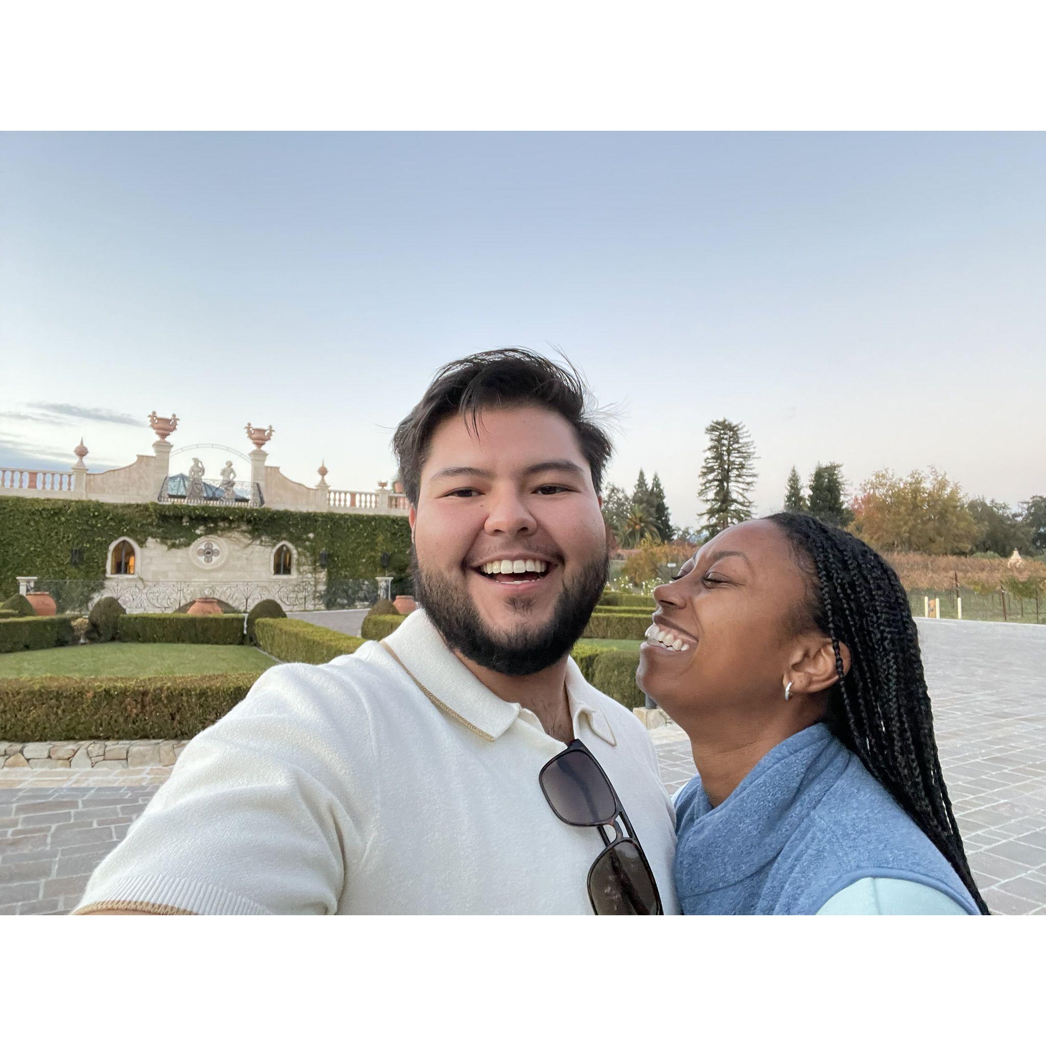 and our mutual love for wine & food in Napa Valley