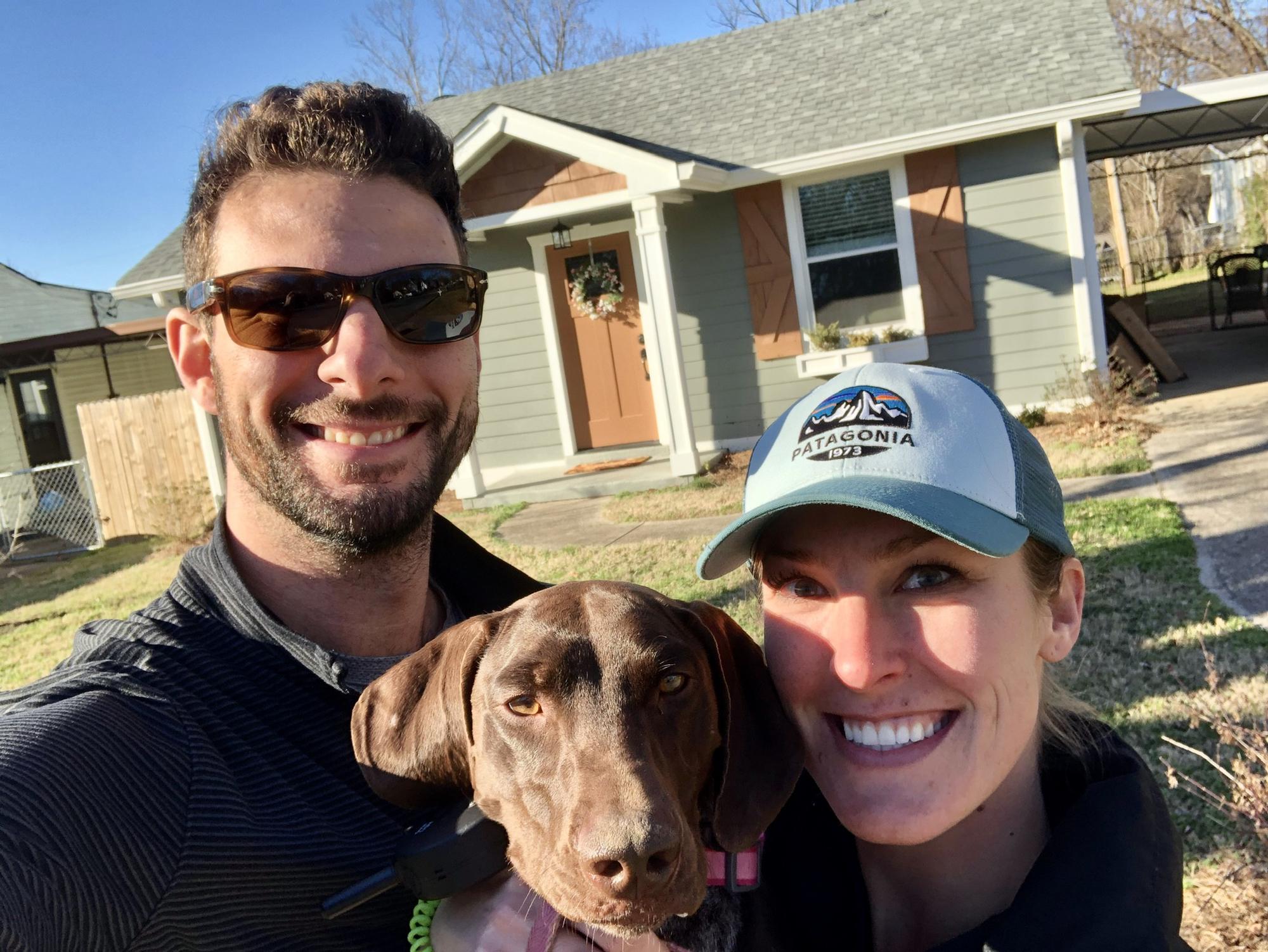 January 3, 2020: we officially moved to Nashville, TN together!! This was originally our rental home.. and would become our first home together when we bought it a year later🏡