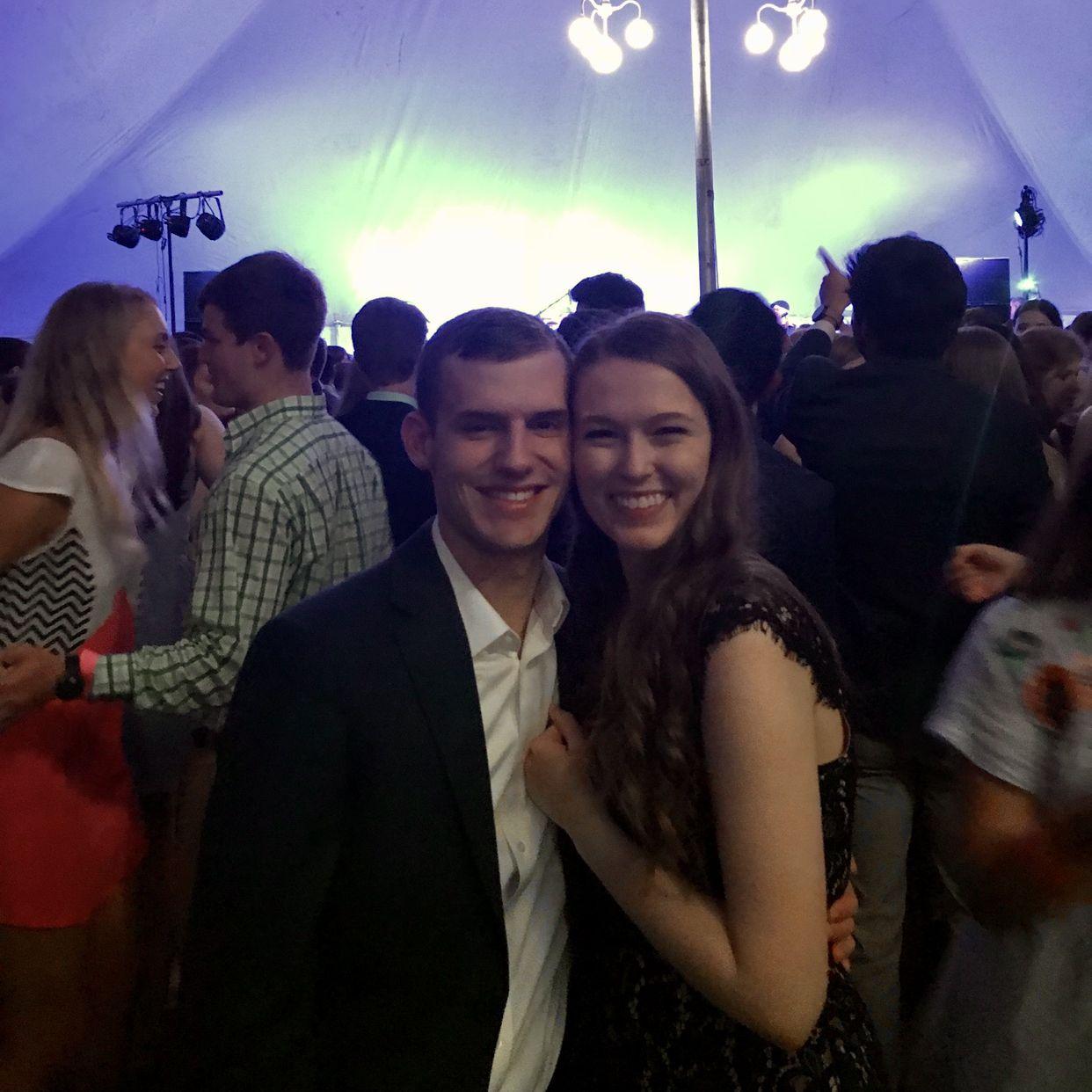 Our first dance was at Wake Forest University's Shag on the Mag