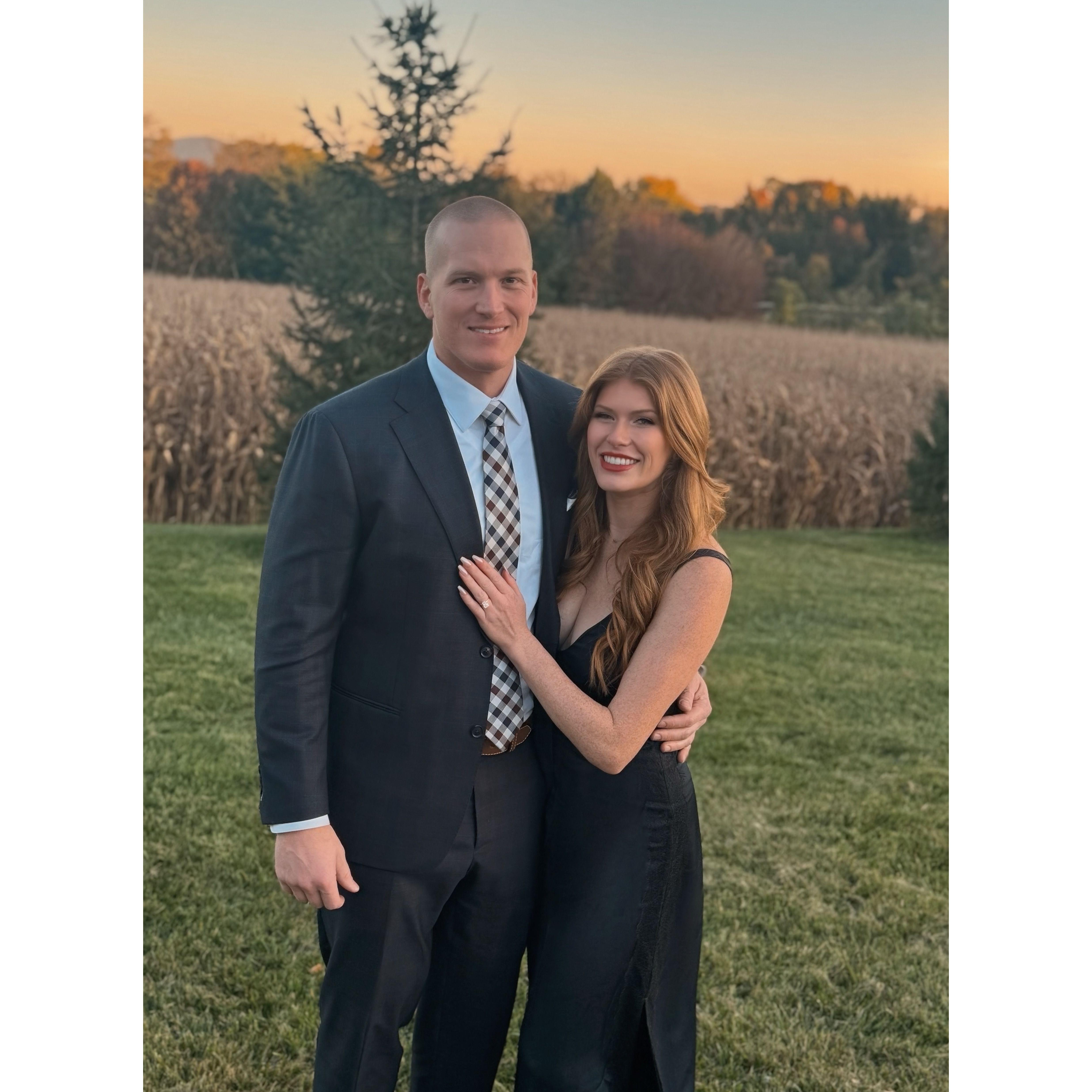 Our first outing as an engaged couple!