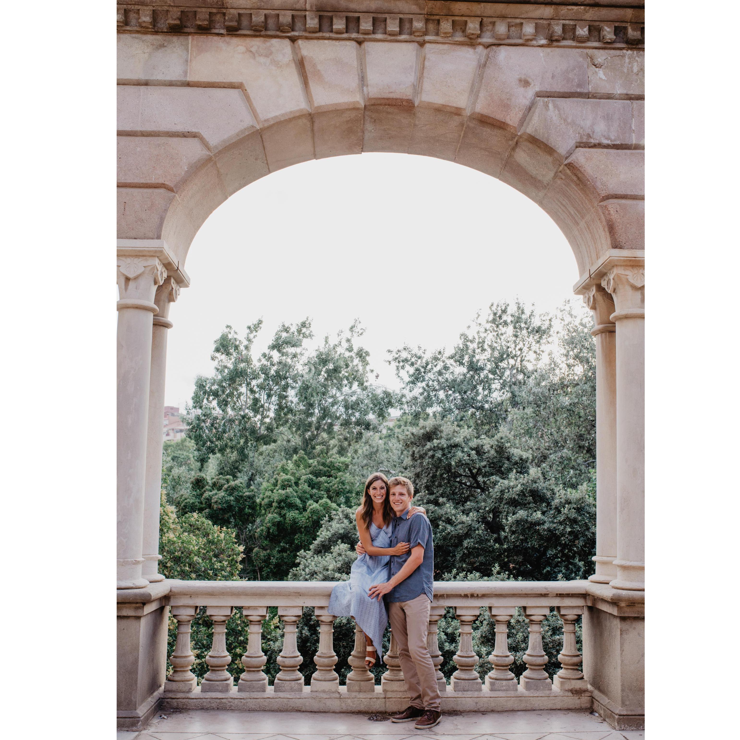 Charlie and Jenna had their engagement pictures taken in Barcelona, Spain by a local photographer during their trip to Europe this summer.