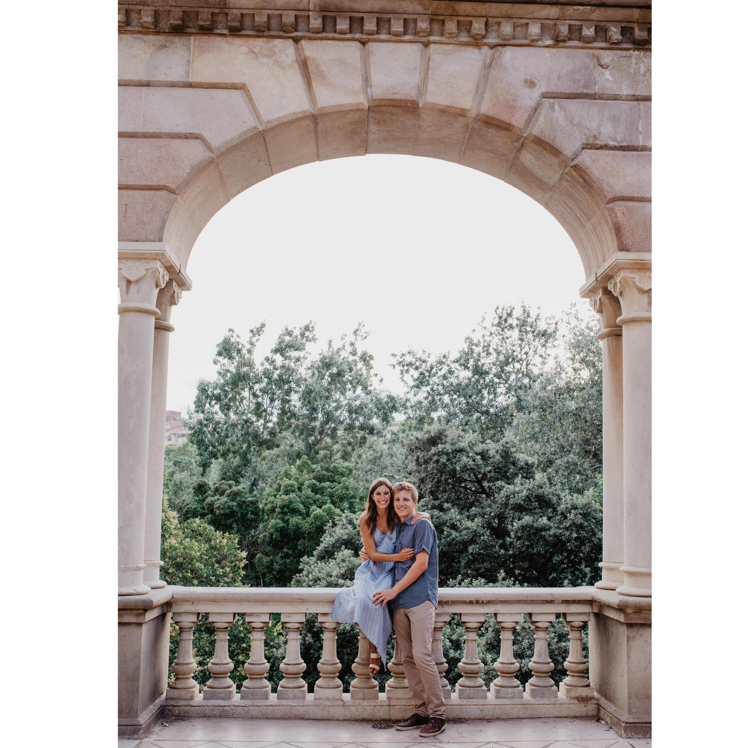 Charlie and Jenna had their engagement pictures taken in Barcelona, Spain by a local photographer during their trip to Europe this summer.