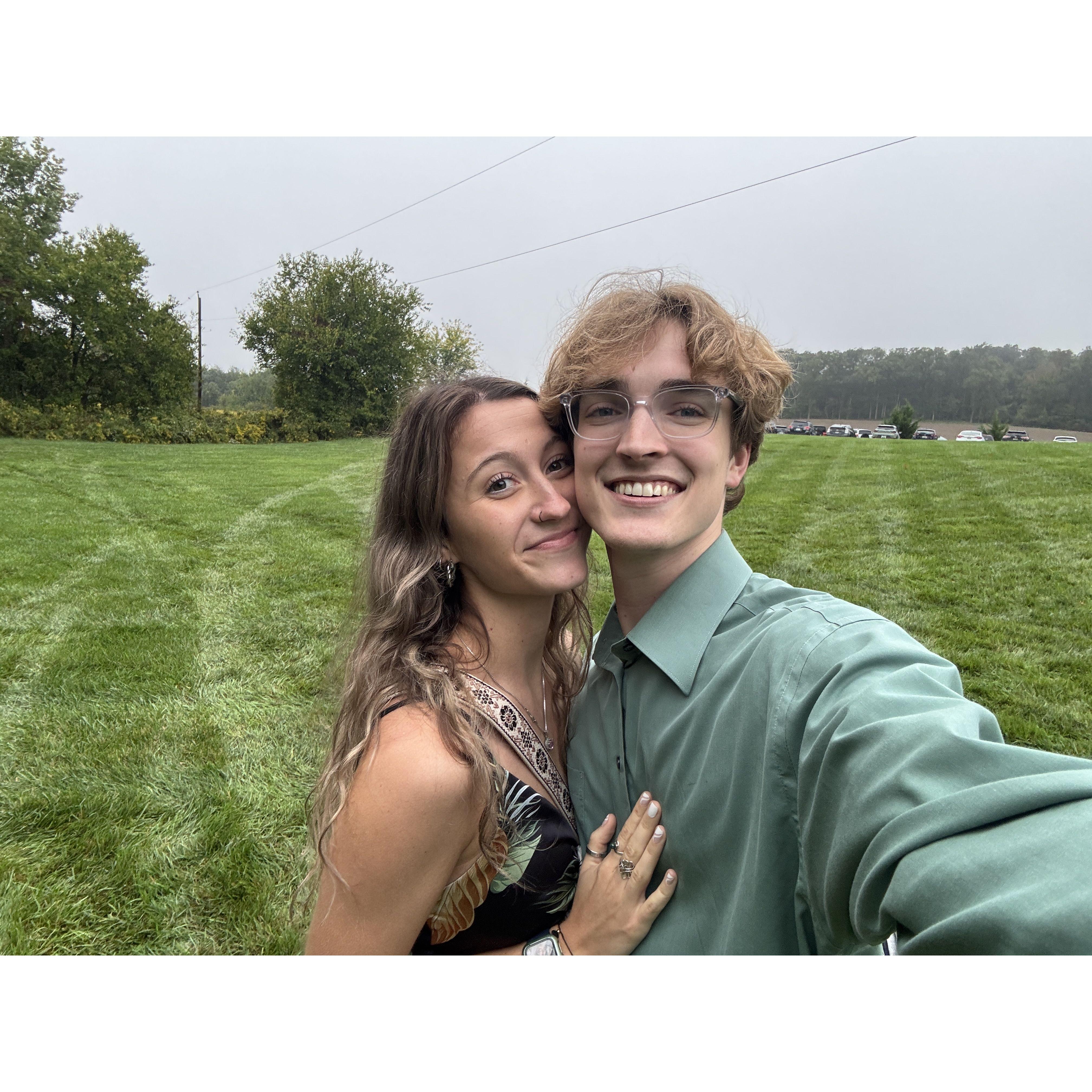Another sweet wedding, a week before our engagement!