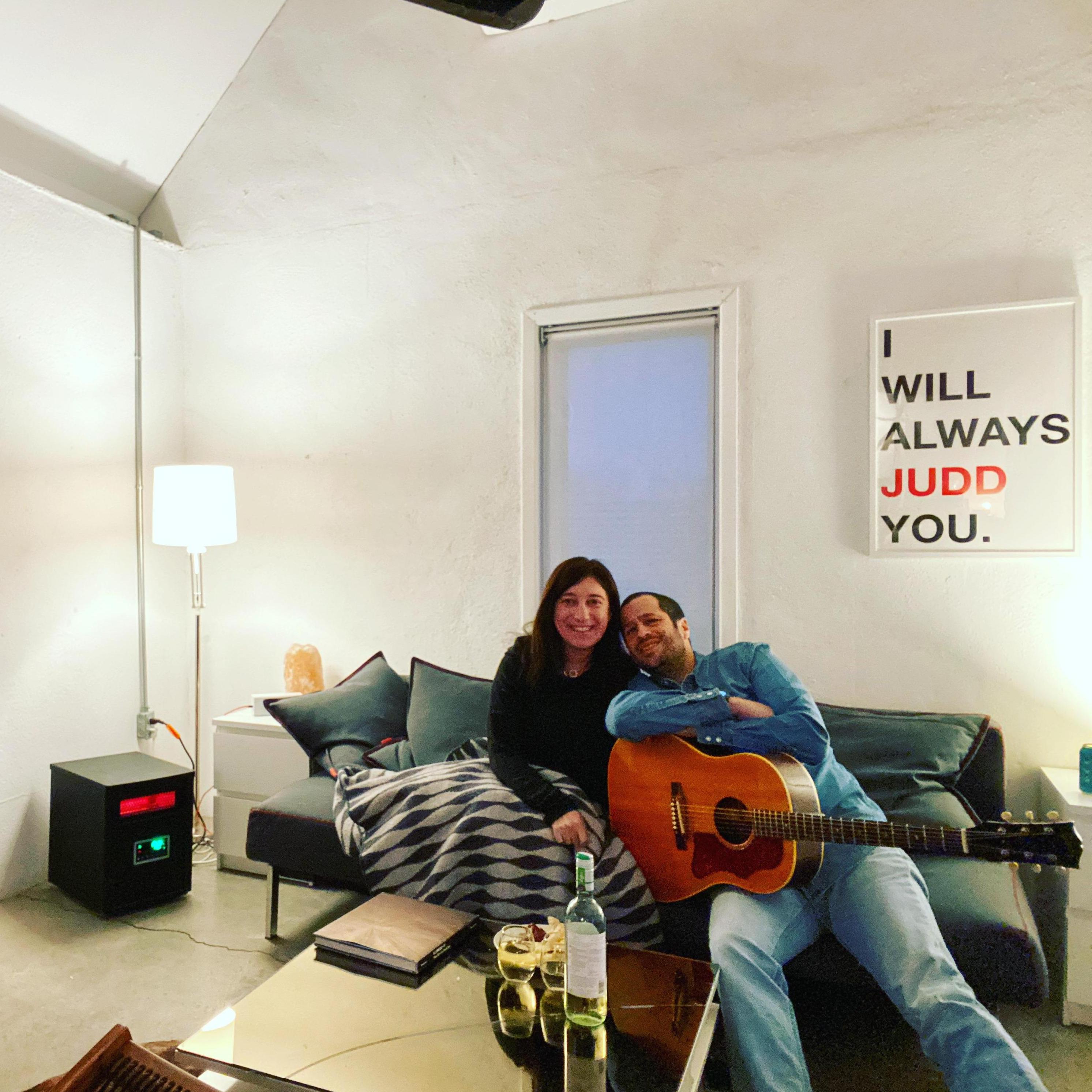 Jordan and Robert had a very quiet and early New Years in Marfa in 2020.