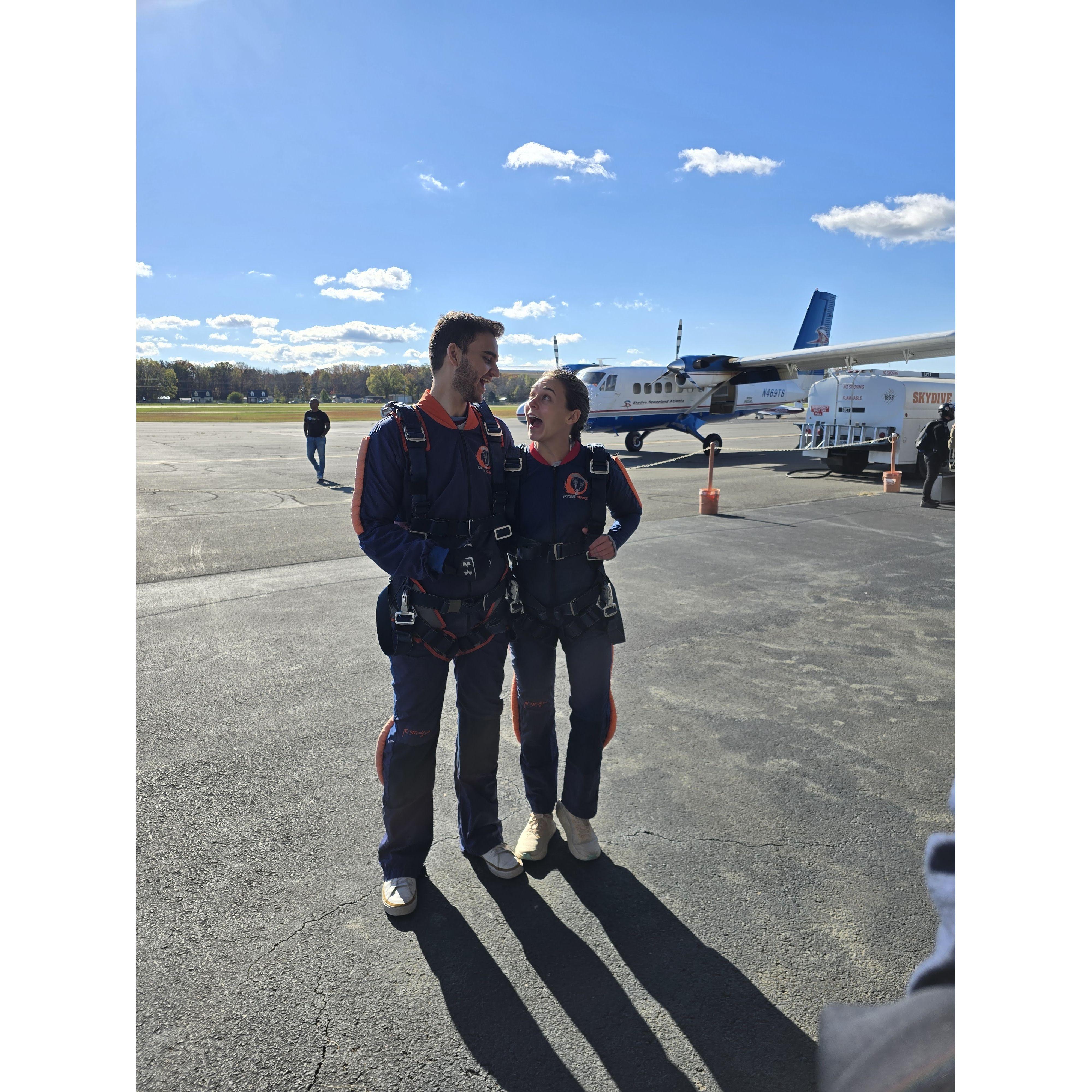 Skydiving for Will's 30th birthday!