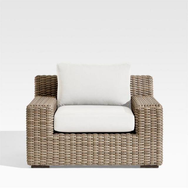 Abaco Outdoor Lounge Chair with White Sand Sunbrella ® Cushions