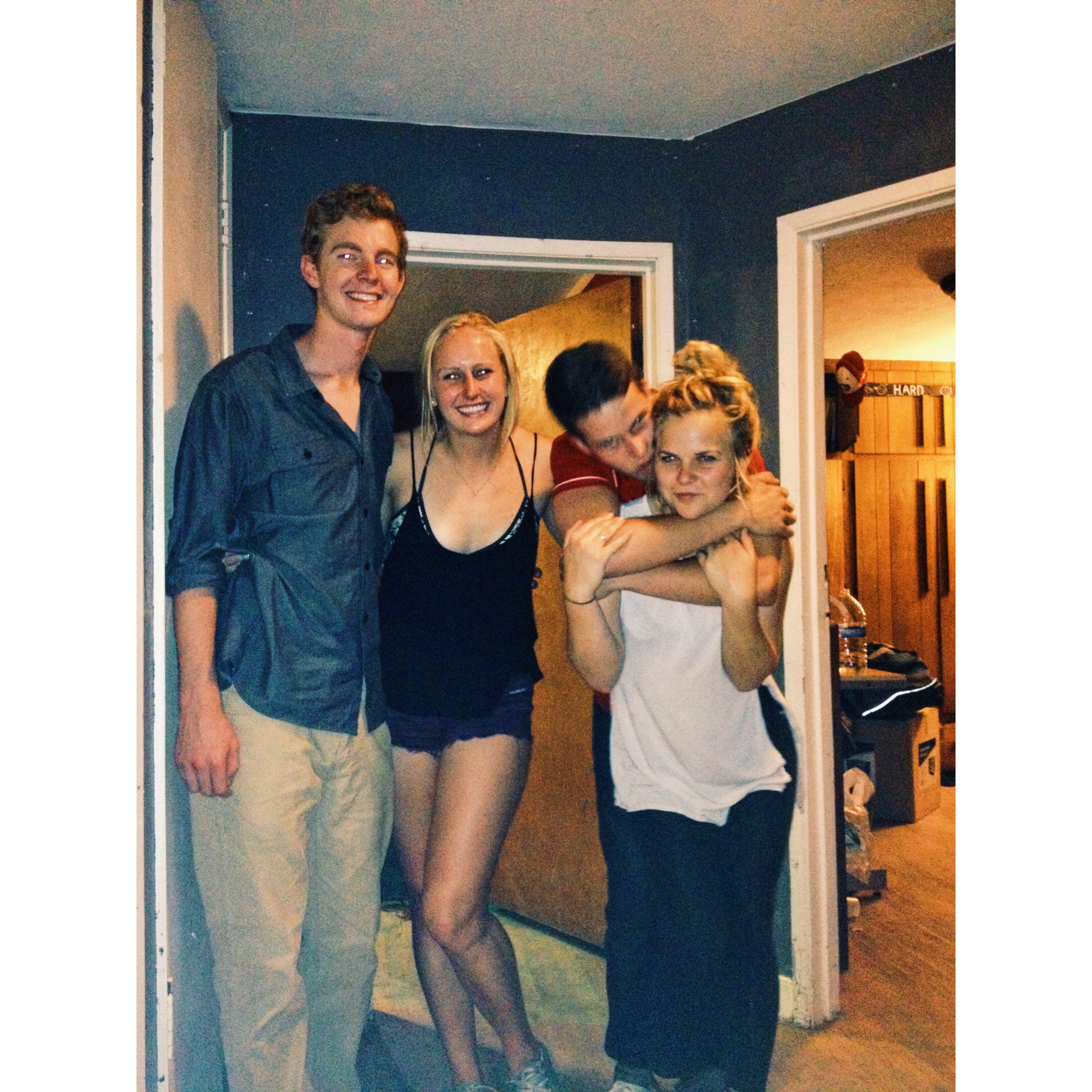 our first photo together freshman year