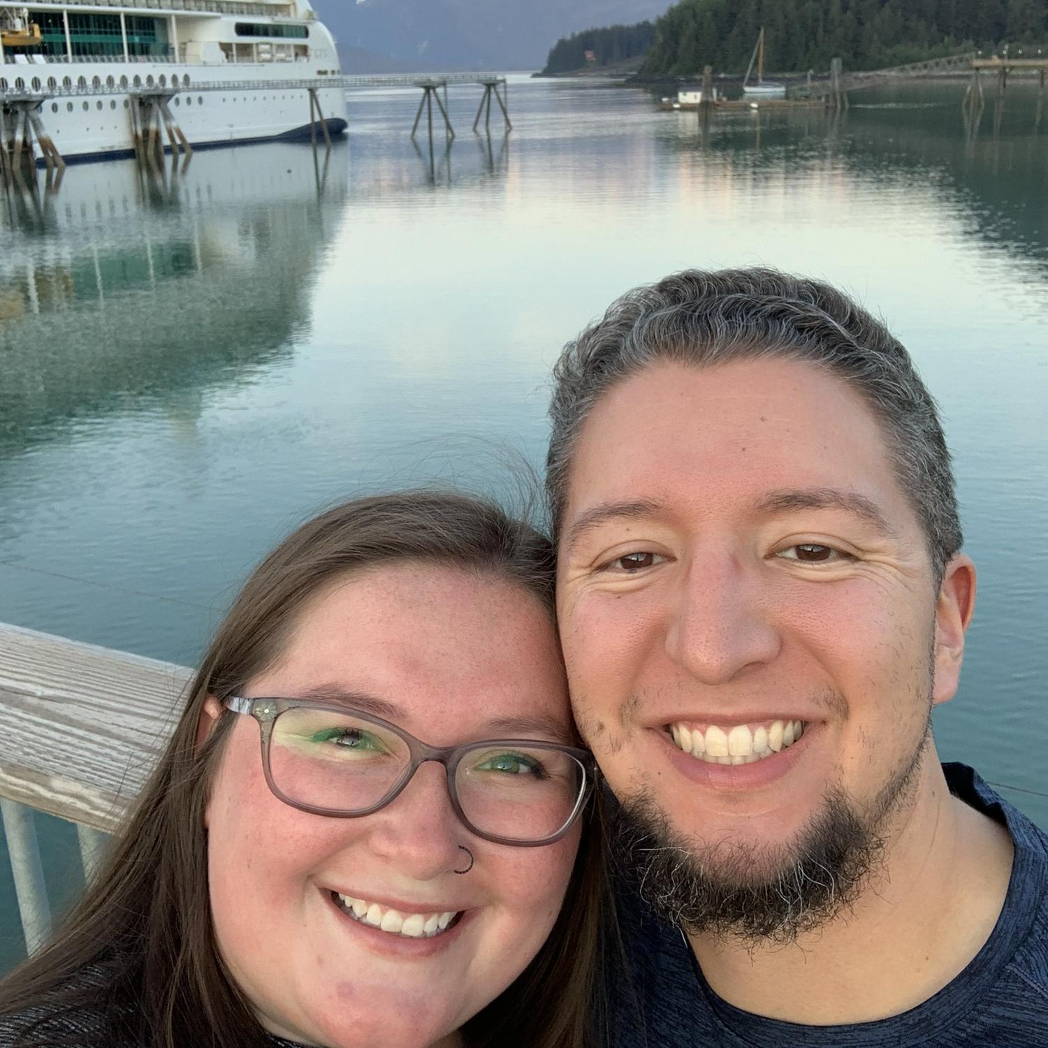 Our first trip, just the two of us, together to Alaska.