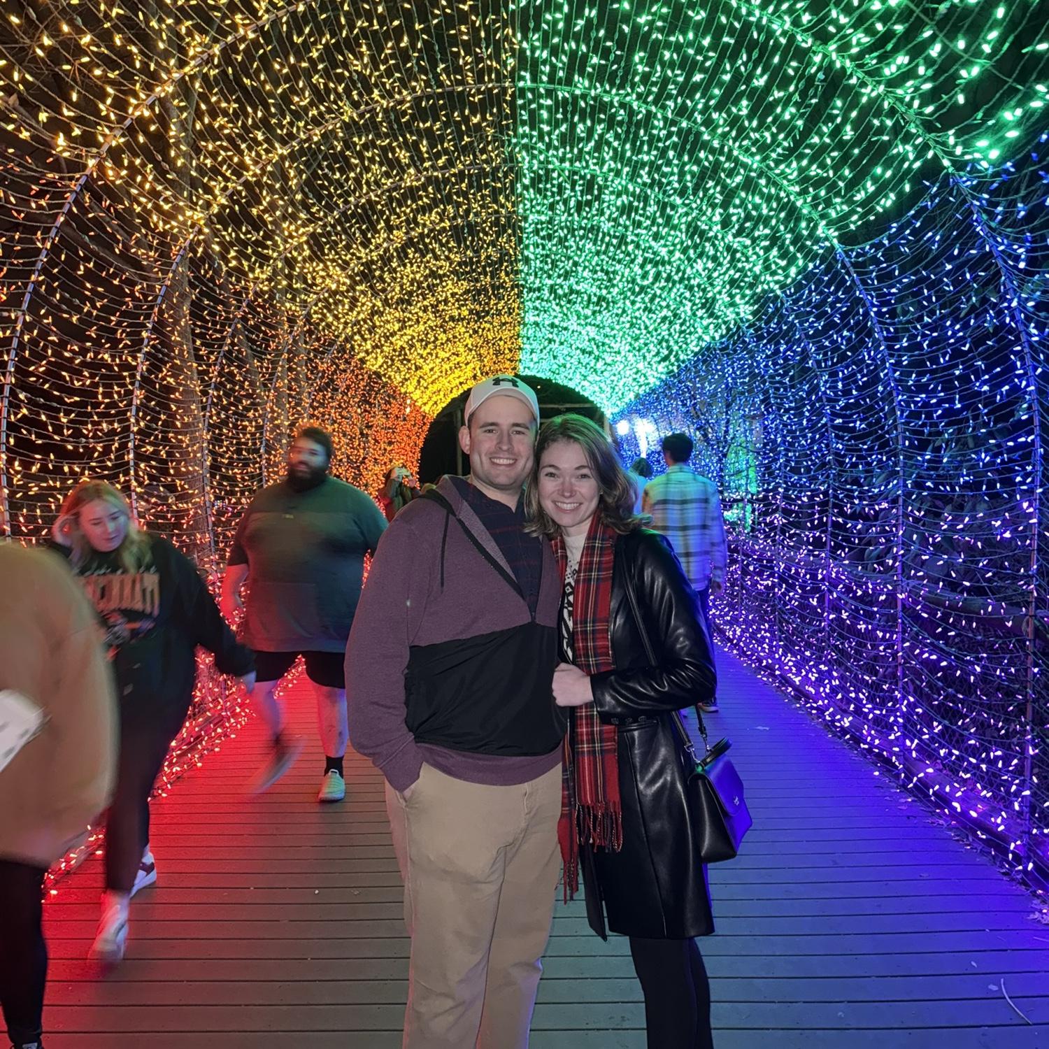 December 2024. Christmas at the Cincinnati Zoo. Olivia lost her voice and couldn’t talk at all that evening!