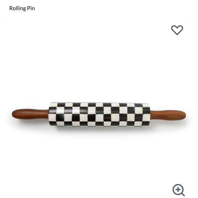 Rolling Pin -black and white