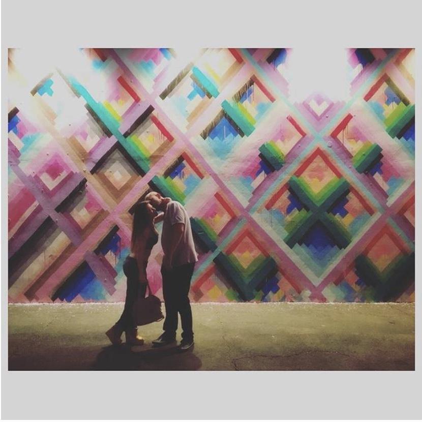 Because we met in Miami, Wynwood walls are our favorite spot!   :)