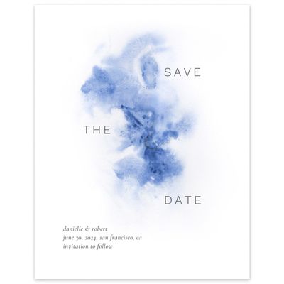 Blue Wedding Digital Save the Date - Bartlett Portrait
