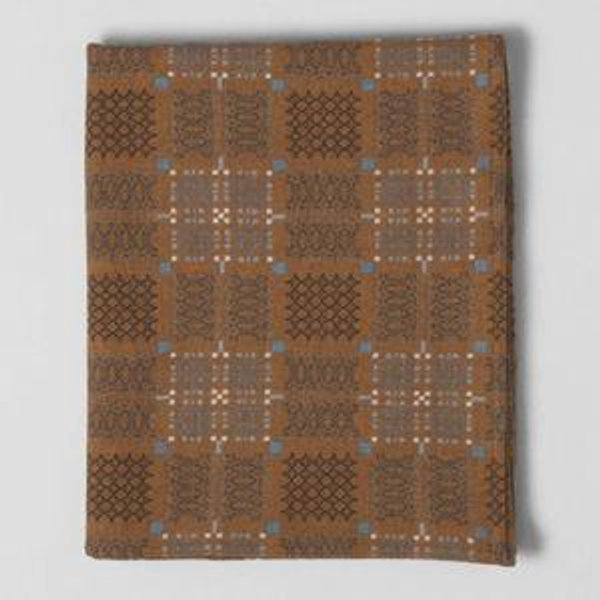Melin Tregwynt Welsh Blanket | Rust/Topaz