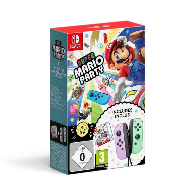 Super Mario Party + Joy-Con Pastal Purple/Green Bundle