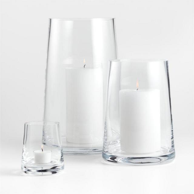 Alder Glass Hurricane Candle Holder 10"