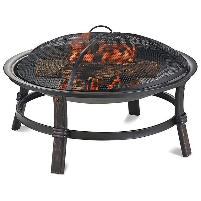 Endless Summer Brushed Copper Wood Burning Outdoor Firebowl