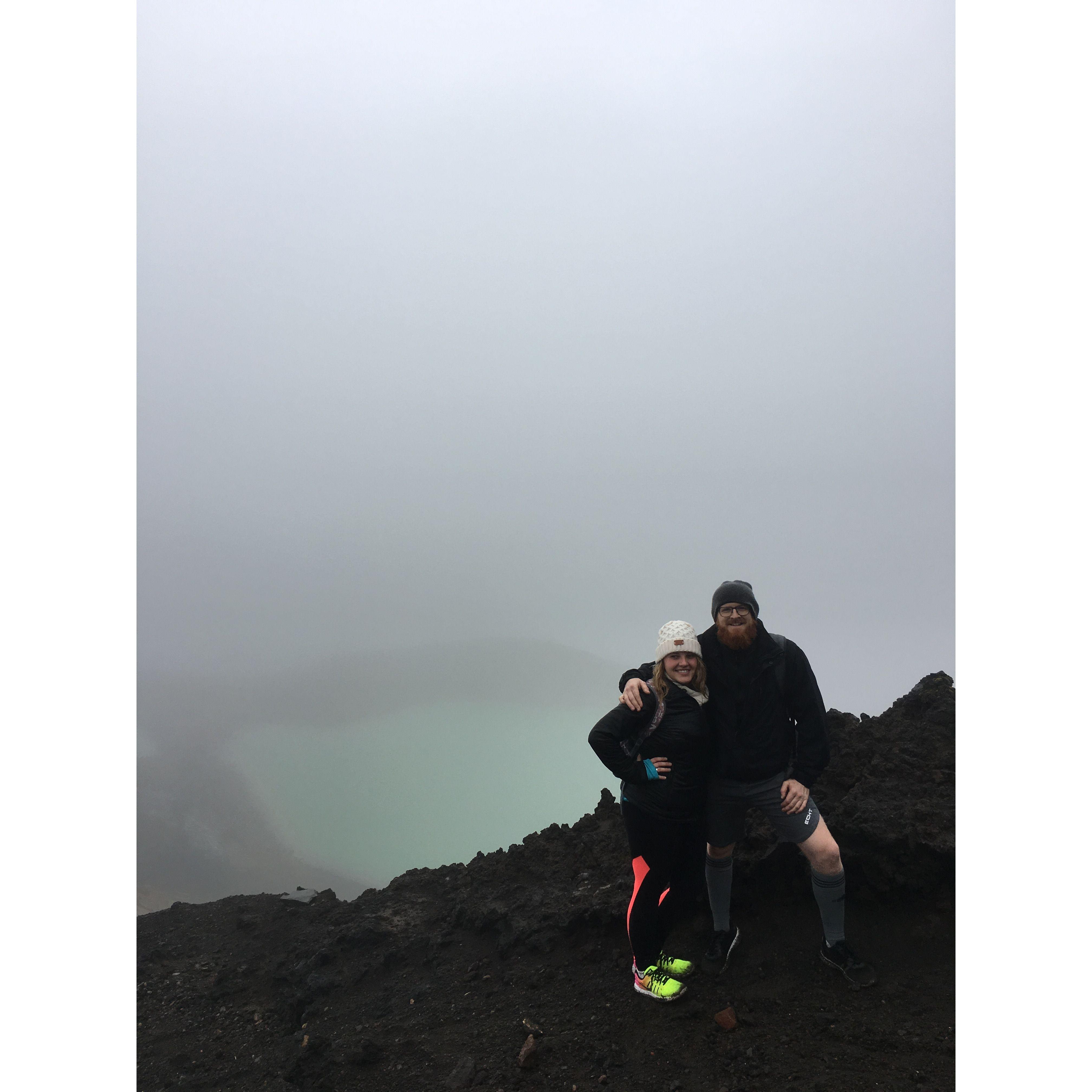 Our second time doing the Tongariro and the weather did not cooperate, May 2018.