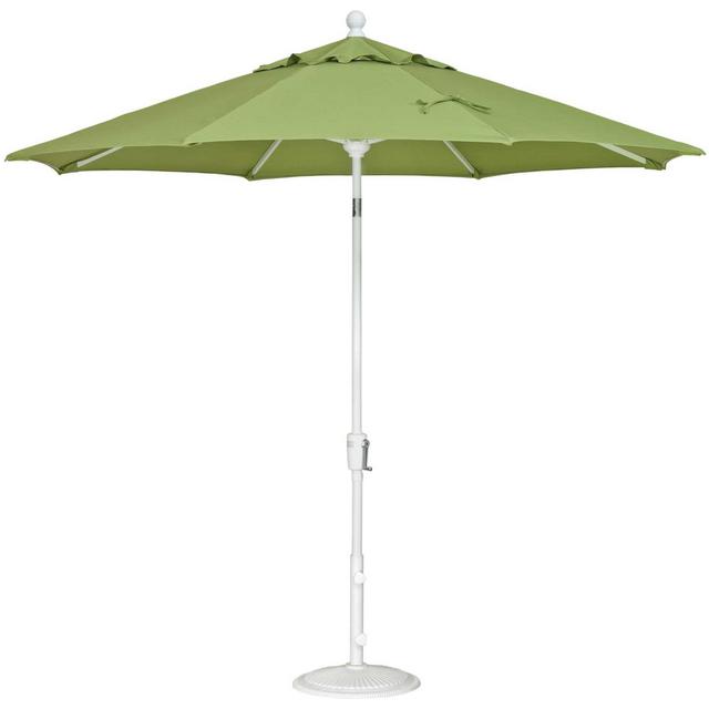 Treasure Garden Quick Ship Market Aluminum 9' Foot Wide Crank Lift Push Button Tilt Umbrella