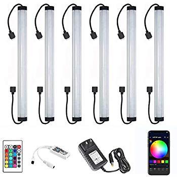 Litever Under Cabinet LED Light Bar Kits Plug in 3 pcs 12 inches Light Bars per Set Warm White 3000K 20W 1100 Lumen Dimmable for Kitchen Cabinets Counters Bookcases [3 Bars Kit-3000K]