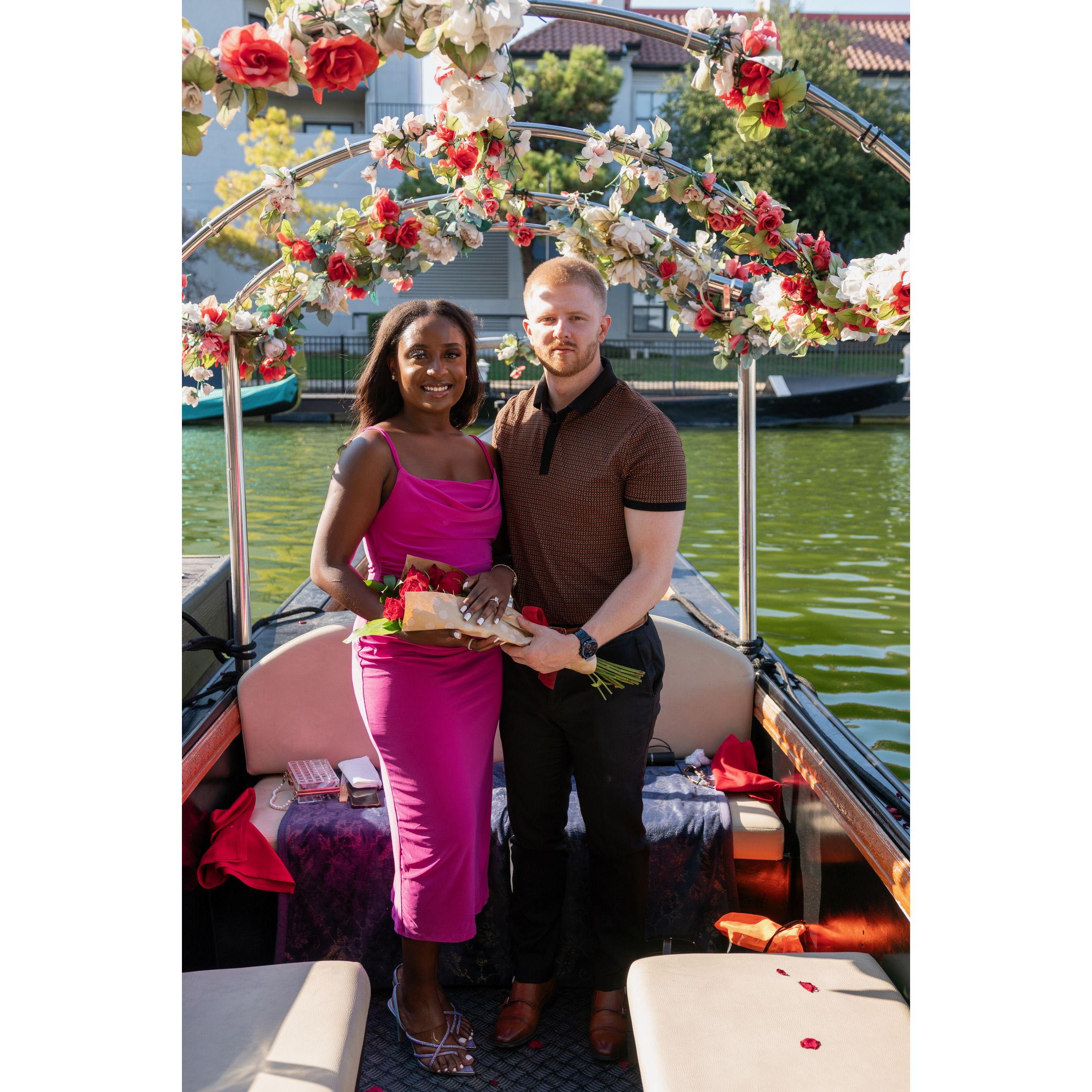 This is right after our proposals on 9/10/2023. We were both so excited!