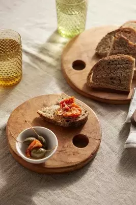 Teak Serving Board, Round