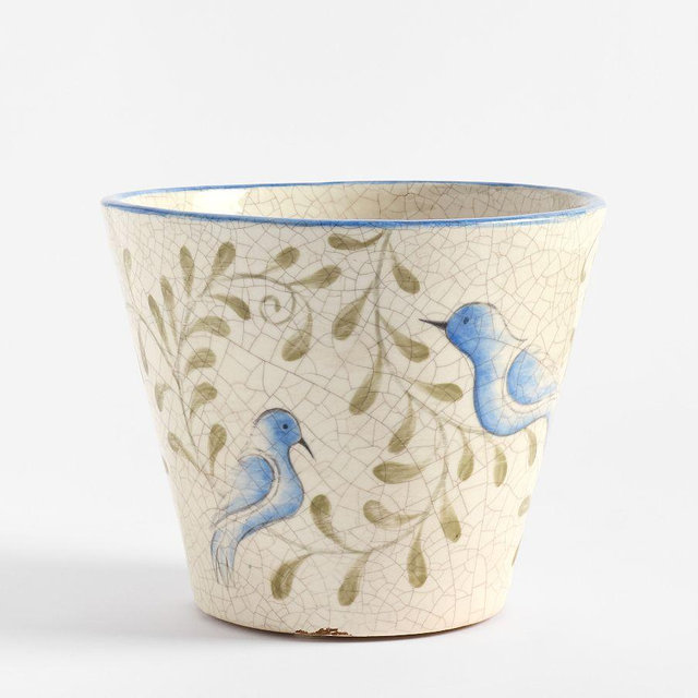 Bird Print Medium Cachepot