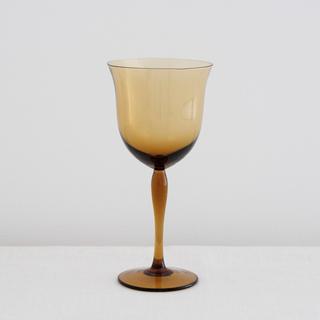 Amber Goblet Wine Glass 4-Piece Set