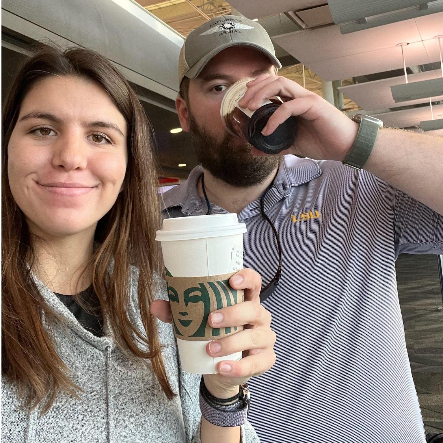Airport Starbucks is a must